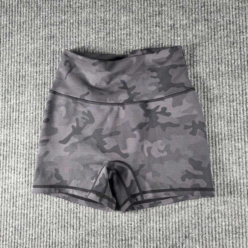 Ptula Camo Athletic Shorts Womens Large High Rise Stretch Gym